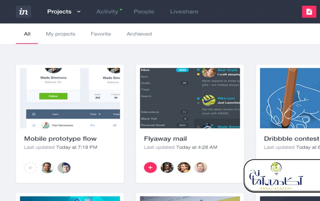 InVision | طراحی ui/ux