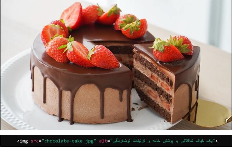 نمونه متن جایگزین یا تگ ALT تصویر