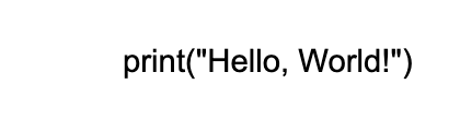 hello world