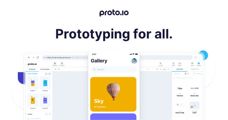 proto io ابزار طراحی UI