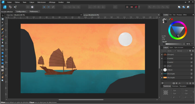 نرم افزار افینیتی دیزاینر affinity designer