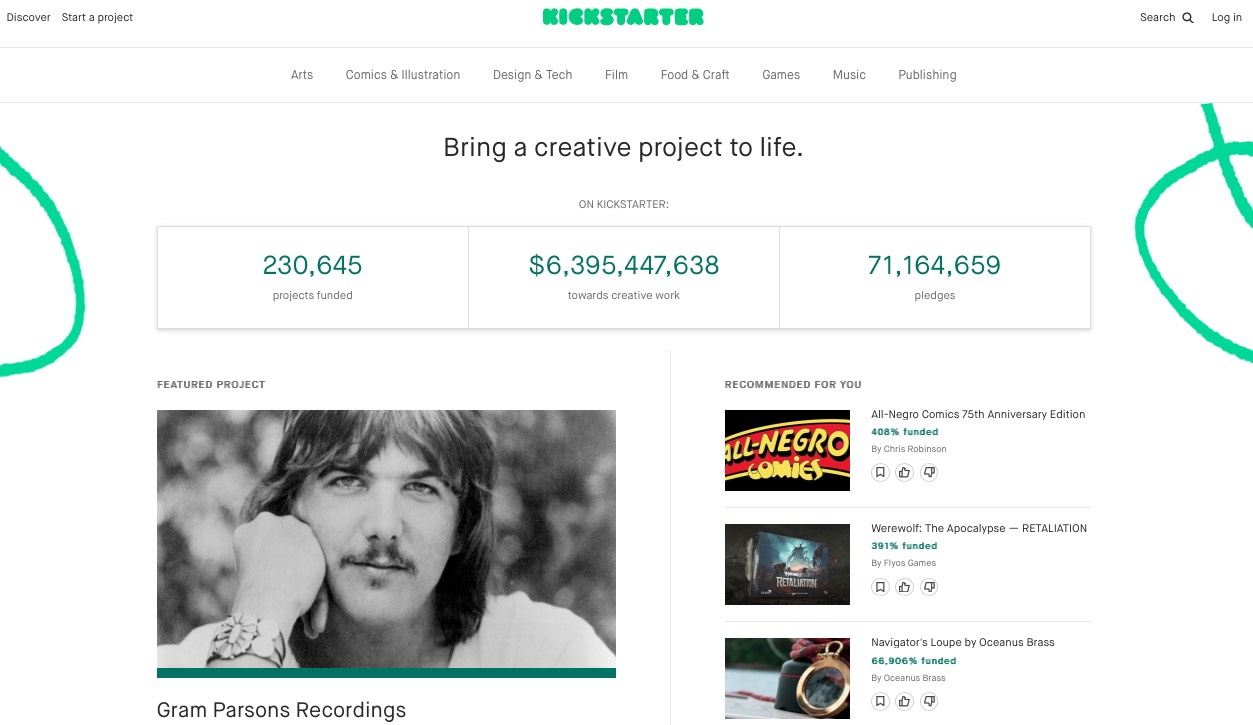 نمونه اپلیکیشن های کاتلین kickstarter