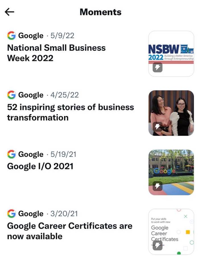 twitter moments