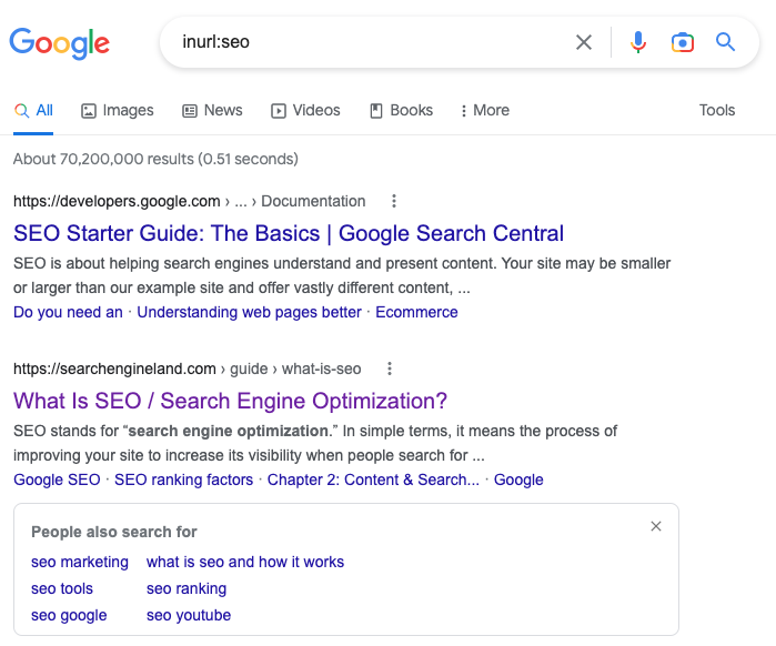 seo search operators