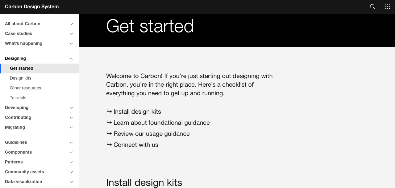 carbon design system 