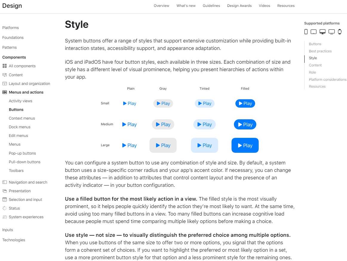 apple design system