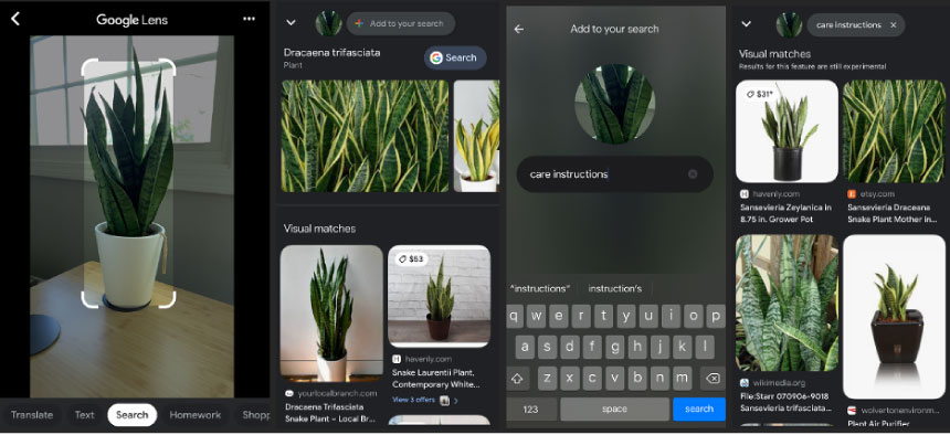 جستجوی چندگانه یا multisearch گوگل