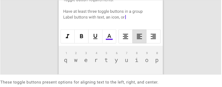 toggle button
