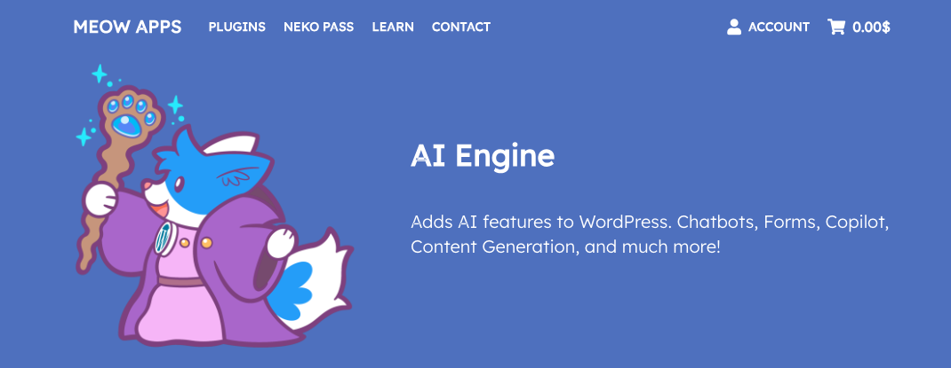 پلاگین هوش مصنوعی AI engine وردپرس